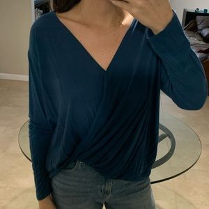 Lush blue blouse